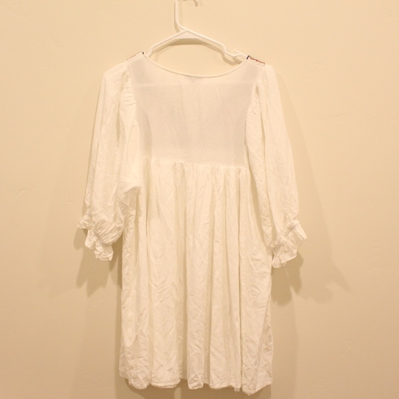 JODIFL White Embroidered Dress with Tassles - Picture 2 of 7